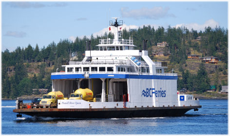 Powell River Queen approaching Campbell River