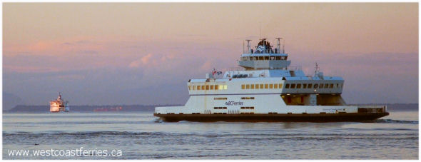 Queen of Cowichan leaving Nanaimo